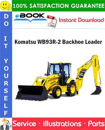Komatsu WB93R-2 Backhoe Loader Parts Manual (S/N 93F23075 and Up)