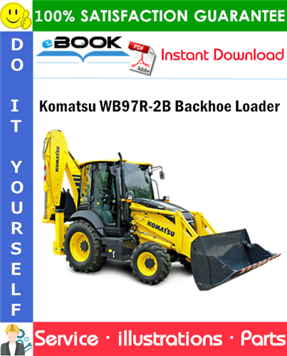 Komatsu WB97R-2B Backhoe Loader Parts Manual (S/N 97F20743 and up)