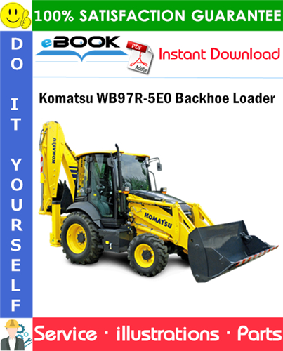 Komatsu WB97R-5E0 Backhoe Loader Parts Manual (S/N F80211 and up)