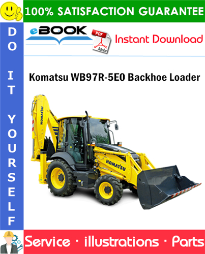 Komatsu WB97R-5E0 Backhoe Loader Parts Manual (S/N F90001 and up)