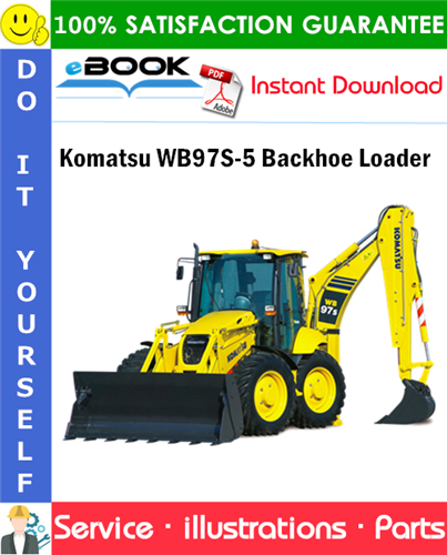 Komatsu WB97S-5 Backhoe Loader Parts Manual (S/N F00003 and up)