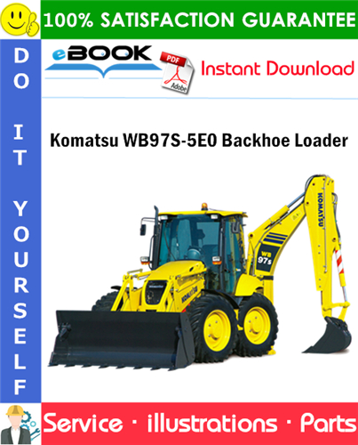 Komatsu WB97S-5E0 Backhoe Loader Parts Manual (S/N F30003 and up)