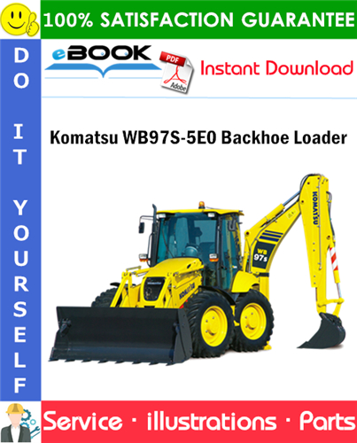 Komatsu WB97S-5E0 Backhoe Loader Parts Manual (S/N F30451 and up)