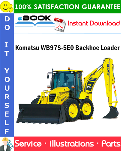 Komatsu WB97S-5E0 Backhoe Loader Parts Manual (S/N F30541 and F30542)