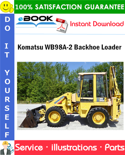 Komatsu WB98A-2 Backhoe Loader Parts Manual (S/N WB98F20001 and up)