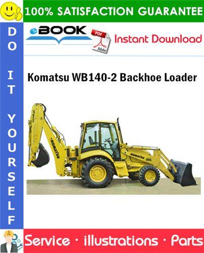 Komatsu WB140-2 Backhoe Loader Parts Manual (S/N 140F10001 and up)
