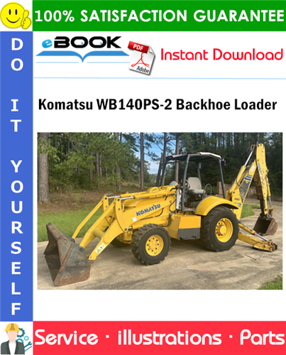 Komatsu WB140PS-2 Backhoe Loader Parts Manual (S/N 150F50001 and up)