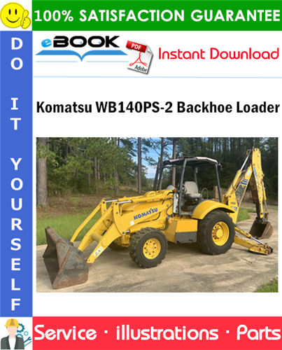 Komatsu WB140PS-2 Backhoe Loader Parts Manual (S/N 150F50092 and up)