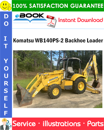 Komatsu WB140PS-2 Backhoe Loader Parts Manual (S/N 150F50098 and up)