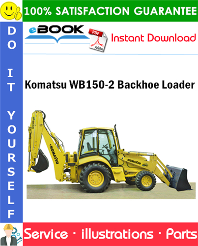 Komatsu WB150-2 Backhoe Loader Parts Manual (S/N 150F10001 and up)