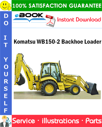 Komatsu WB150-2 Backhoe Loader Parts Manual (S/N 150F10293 and up)