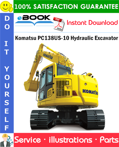 Komatsu PC138US-10 Hydraulic Excavator Parts Manual (S/N F40003 and up)
