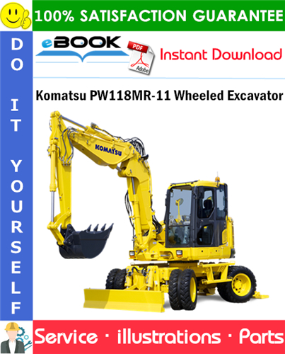 Komatsu PW118MR-11 Wheeled Excavator Parts Manual (S/N F30003 and up)