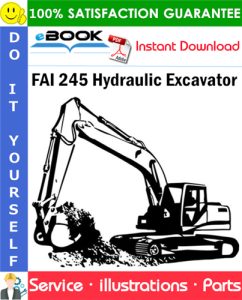 FAI 245 Hydraulic Excavator Parts Manual (S/N 24500007 and up)