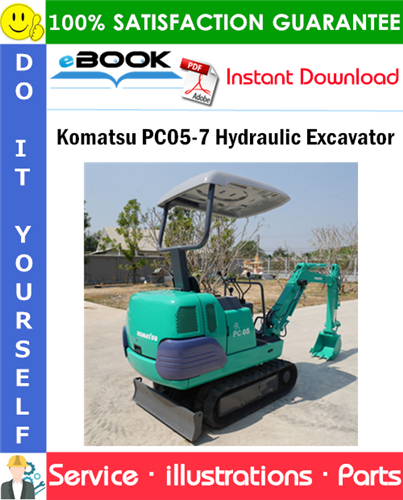 Komatsu PC05-7 Hydraulic Excavator Parts Manual (S/N F20001 and up)
