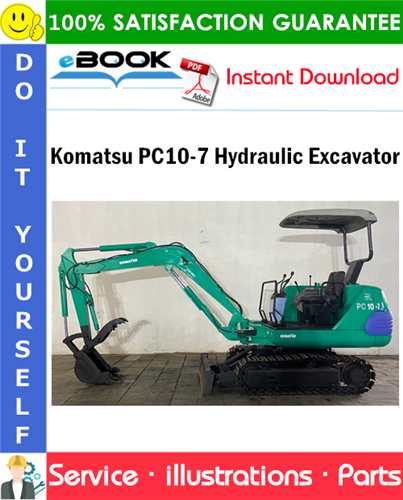 Komatsu PC10-7 Hydraulic Excavator Parts Manual (S/N F25001 and up)