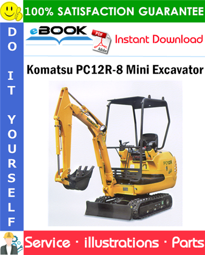 Komatsu PC12R-8 Mini Excavator Parts Manual (S/N F30001 and up)