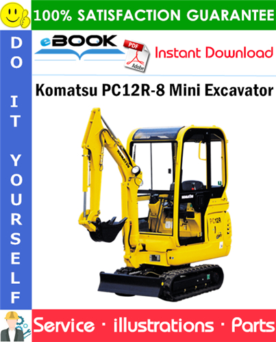 Komatsu PC12R-8 Mini Excavator Parts Manual (S/N F31605 and up)