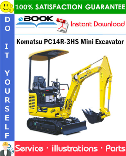 Komatsu PC14R-3HS Mini Excavator Parts Manual (S/N F50003 and up)