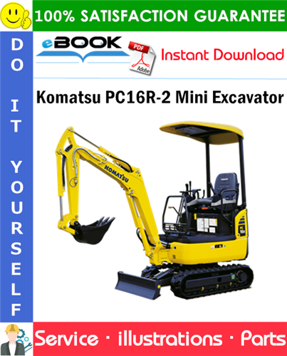 Komatsu PC16R-2 Mini Excavator Parts Manual (S/N F00003 and up)