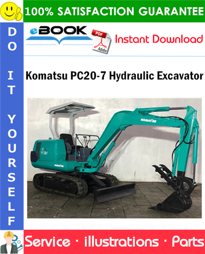 Komatsu PC20-7 Hydraulic Excavator Parts Manual (S/N F20001 and up)
