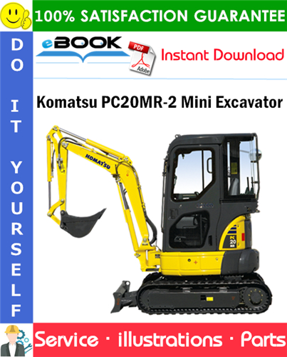 Komatsu PC20MR-2 Mini Excavator Parts Manual (S/N F00003 and up)