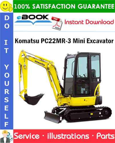 Komatsu PC22MR-3 Mini Excavator Parts Manual (S/N F30001 and up)