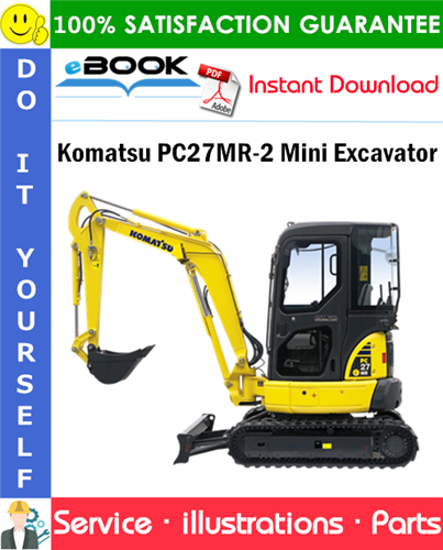 Komatsu PC27MR-2 Mini Excavator Parts Manual (S/N F00103 and up)