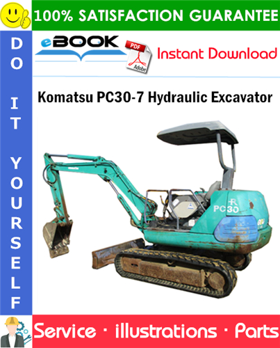 Komatsu PC30-7 Hydraulic Excavator Parts Manual (S/N F10001 and up)