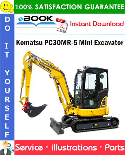 Komatsu PC30MR-5 Mini Excavator Parts Manual (S/N F50002 and up)