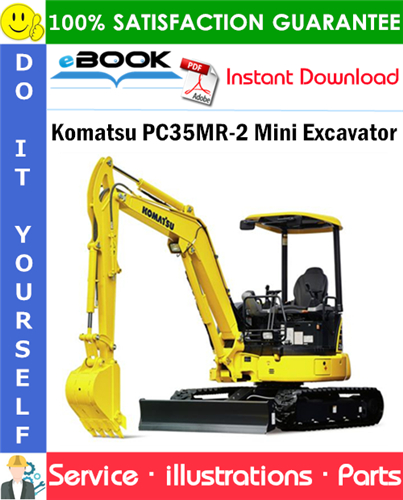 Komatsu PC35MR-2 Mini Excavator Parts Manual (S/N F00103 and up)