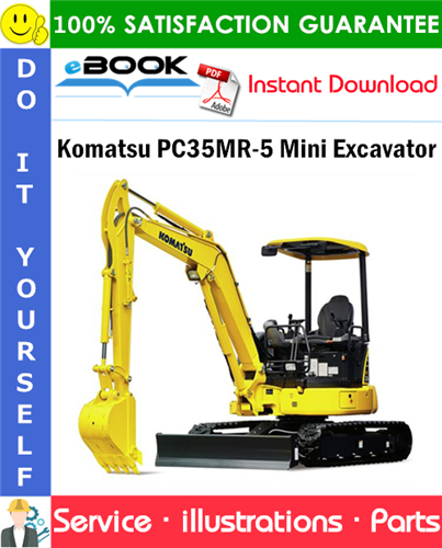 Komatsu PC35MR-5 Mini Excavator Parts Manual (S/N F50003 and up)