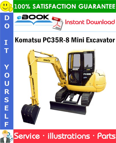 Komatsu PC35R-8 Mini Excavator Parts Manual (S/N F21701 and up)
