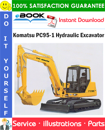 Komatsu PC95-1 Hydraulic Excavator Parts Manual (S/N 5005145 and up)