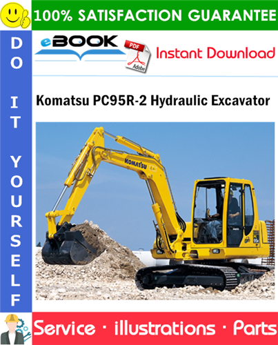Komatsu PC95R-2 Hydraulic Excavator Parts Manual (S/N 21D5210001 and up)
