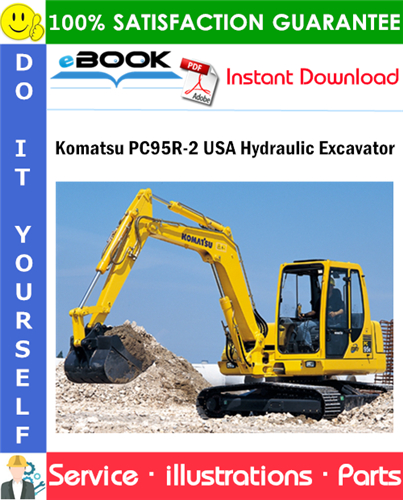 Komatsu PC95R-2 USA Hydraulic Excavator Parts Manual (S/N 21D5200001 and up)