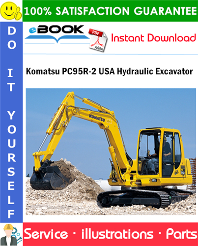 Komatsu PC95R-2 USA Hydraulic Excavator Parts Manual (S/N 21D5220001 and up)