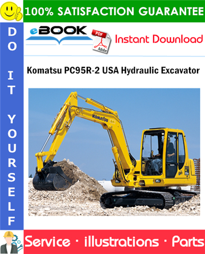 Komatsu PC95R-2 USA Hydraulic Excavator Parts Manual (S/N 21D5220114 and up)