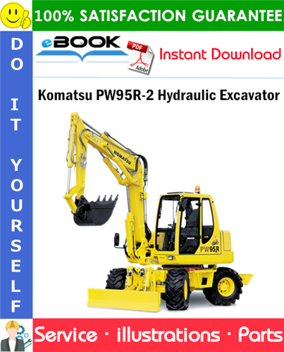 Komatsu PW95R-2 Hydraulic Excavator Parts Manual (S/N 21D0200001 and up)