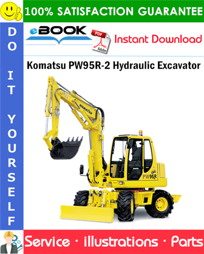 Komatsu PW95R-2 Hydraulic Excavator Parts Manual (S/N 21D0210001 and up)