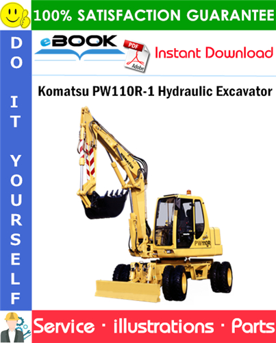 Komatsu PW110R-1 Hydraulic Excavator Parts Manual (S/N 2260010001 and up)