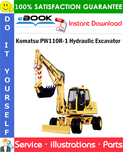 Komatsu PW110R-1 Hydraulic Excavator Parts Manual (S/N 2260010122 and up)