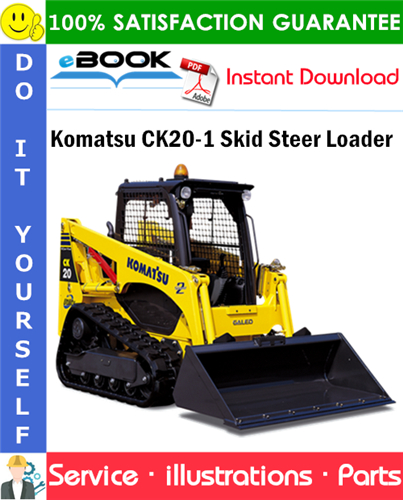 Komatsu CK20-1 Skid Steer Loader Parts Manual (S/N F00003 and up)