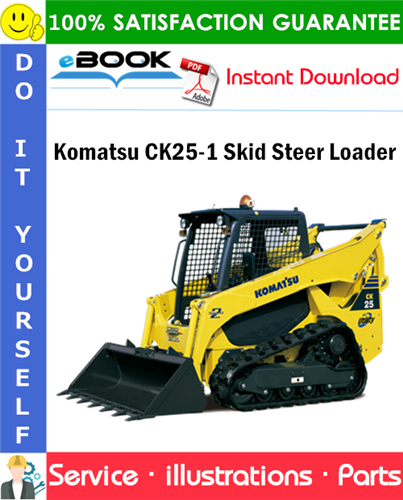Komatsu CK25-1 Skid Steer Loader Parts Manual (S/N F00003 and up)