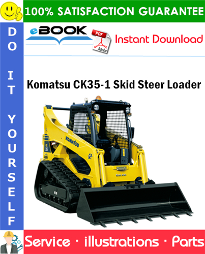 Komatsu CK35-1 Skid Steer Loader Parts Manual (S/N F00003 and up)