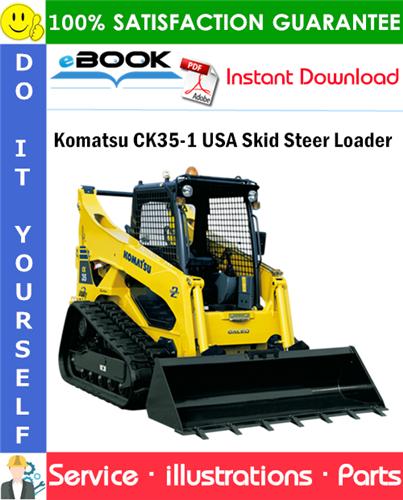 Komatsu CK35-1 USA Skid Steer Loader Parts Manual (S/N F00003 and up)