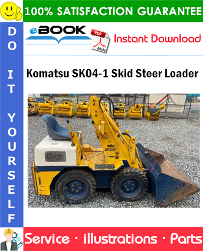 Komatsu SK04-1 Skid Steer Loader Parts Manual (S/N 3220007 and up)