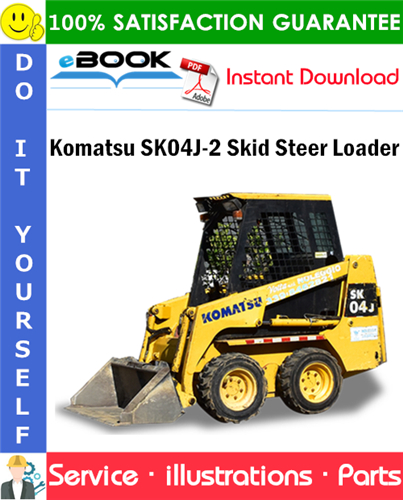 Komatsu SK04J-2 Skid Steer Loader Parts Manual (S/N SK04JF20001 and up)