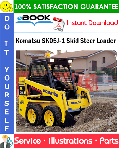 Komatsu SK05J-1 Skid Steer Loader Parts Manual (S/N 0007 and up)