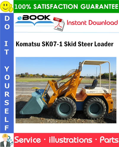 Komatsu SK07-1 Skid Steer Loader Parts Manual (S/N 3440007 and up)